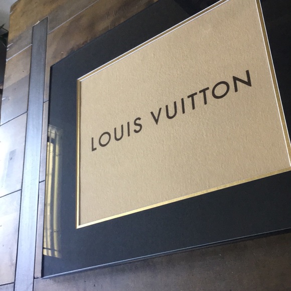 16x20 Louis Vuitton bag double matted in frame - Picture 3 of 7